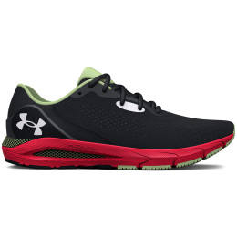 Herren Laufschuhe Under Armour HOVR Sonic 5 schwarz/rot Black / Black / White