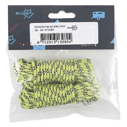 Zeltschnur Bo-Camp Reflective Nylon Guy Rope 3mm gelb Yellow