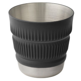Falttasse Sea to Summit Detour Stainless Steel Collapsible Mug grau Beluga Black