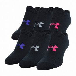 Kindersocken Under Armour Girl's Essential NS schwarz Black