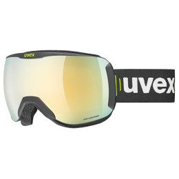 Skibrille Uvex Downhill 2100 CV Race schwarz BLACK SL/GOLD-GREEN S2