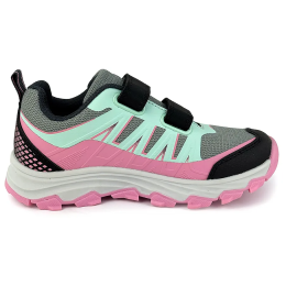 Kinderschuhe mit Klettverschluss Bugga Tara Gray rosa/grau šedá