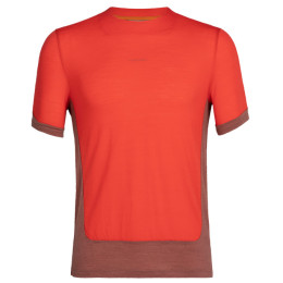 Herren-T-Shirt Icebreaker Men ZoneKnit™ SS Tee rot lava/grape/cb