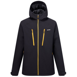 Herren-Winterjacke Regatta Highton Stretch Padded Jacket schwarz/gelb Black(Sunst)