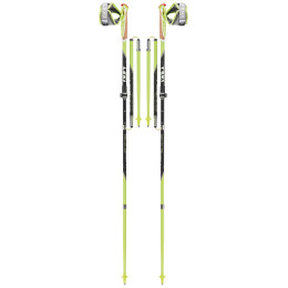 Trail Running Stöcke Leki Micro Trail Vario schwarz PalegreenBlackWhite