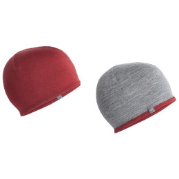 Mütze Icebreaker Pocket Hat rot/grau Cabernet/GritstoneHthr