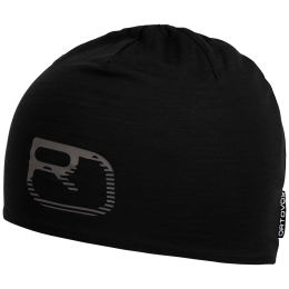 Mütze Ortovox 120 Cool Tec Logo schwarz Black Raven