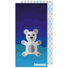 Schnelltrocknendes Handtuch Towee Bear blau Blue