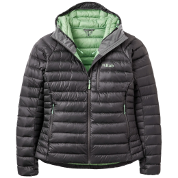 Damenjacke Rab Microlight Alpine Down Hoody grau Graphene
