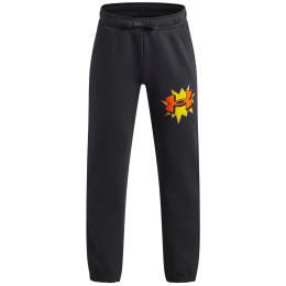 Kinderhose Under Armour UA B Rival FLC Graphics Jgr Anthracite grau Anthracite / / Outrageous Orange