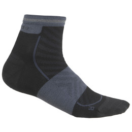 Damensocken Icebreaker Women Merino Run+ Ultralight Mini schwarz Black/Graphite