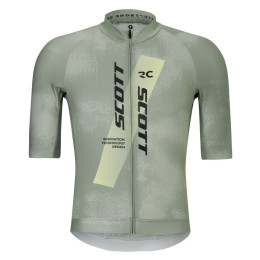 Herren Radtrikot Scott Jersey M's RC Pro grau/grün spray grey/acid yell