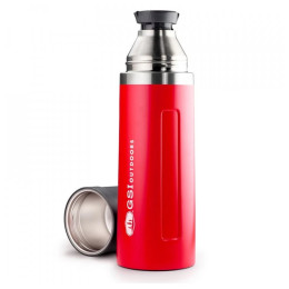 Thermokanne GSI Outdoors Glacier Stainless Vacuum Bottle 1l rot red