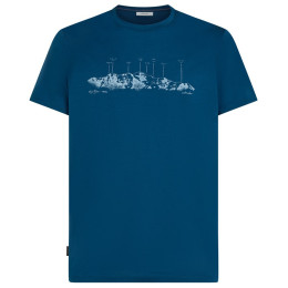 Herren T-Shirt Icebreaker Men Merino 150 Tech Lite SS Tee The Peaks