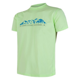 Herren-T-Shirt Sensor Coolmax Fresh PT Mountains grün Lightgreen