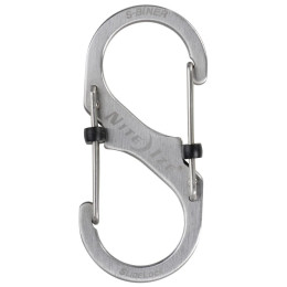 Hilfskarabiner Nite Ize S-Biner SlideLock #3 silber