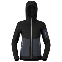 Damen Funktions-Sweatshirt Norrona falketind warm2 stretch Hood schwarz Caviar Black
