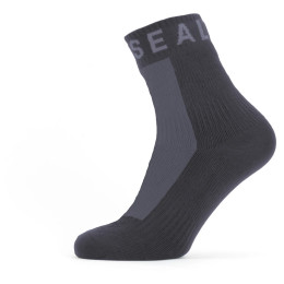 Wasserdichte Socken SealSkinz WF All Weather Ankle Length schwarz Black/Grey