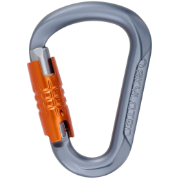 Karabiner Skylotec Tondo TG (triplex gate) grau/orange Anthracite/Orange