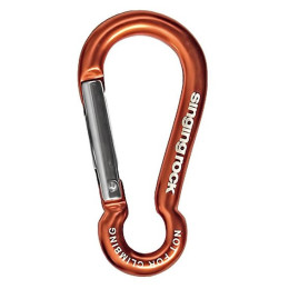 Hilfskarabiner Singing Rock Mini Pear orange
