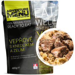 Fertigessen Adventure Menu Schweinefleisch mit Knödel und Kohl 400g