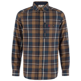 Herrenhemd Fjällräven Fjällglim Regular Shirt M braun Wood Brown-Black Oak