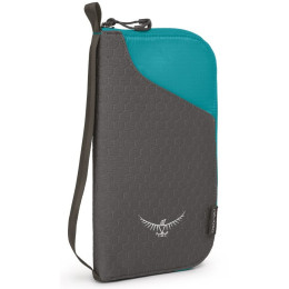 Geldbeutel Osprey Document Zip Wallet grau/blau TropicTeal