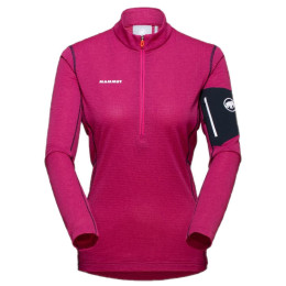 Damen Funktions-Sweatshirt Mammut Aenergy Light ML Half Zip Pull Women rosa pink/marine