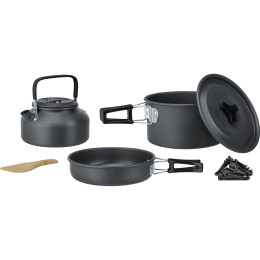 Geschirrset Brunner PackPot Ultralite 16 schwarz