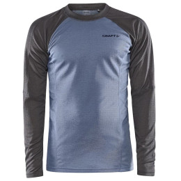Herren-Funktionsshirt Craft Core Warm Baselayer Ls grau/blau Granite-Flow