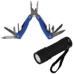 Set Multitool + Taschenlampe Regatta Gadget Box blau/schwarz Misc