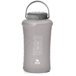 Wasser Faltflasche Zulu Wide Flask 1000 grau grey