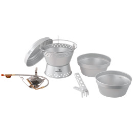 Set Geschirr und Kocher Easy Camp Storm Cooker & Stove set (2024) silber Silver