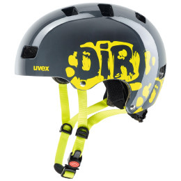 Kinder Fahrradhelm Uvex Kid 3 grau/gelb DirtbikeGreyLime