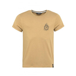 Herren-T-Shirt Chillaz Arco Tent beige senf melange