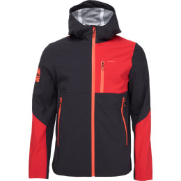 Herrenjacke Loap Uldan grau/rot red