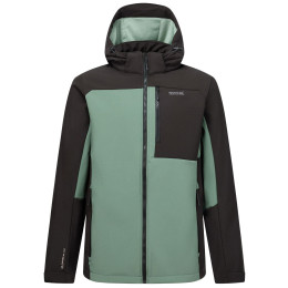 Herren Softshell-Jacke Regatta Hewitts grün/hellgrün DkFrstGr/Blk