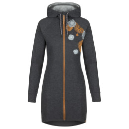 Damen-Sweatshirt Loap Ecara schwarz/orange TapShoeOrangeMelange