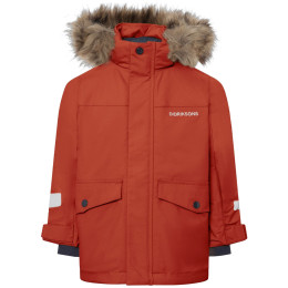 Kinder Winterjacke Didriksons Bjärven Kids Parka 5 Rust orange Rust