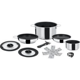 Geschirrset Brunner Academy Vacum 7+1 silber