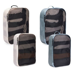 Organizer-Set Thule Packing cube set L grau/weiß bílá/Pond Gray