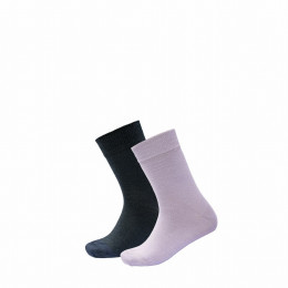 Kindersocken Devold Daily Merino Light Sock 2Pk Kid lila/schwarz ORCHID MIX
