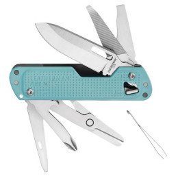 Multifunktionsmesser Leatherman Free T4 hellblau arctic