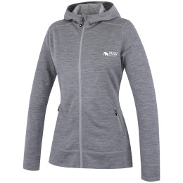 Damen-Sweatshirt Zulu Merino Hoodie 230 grau grey
