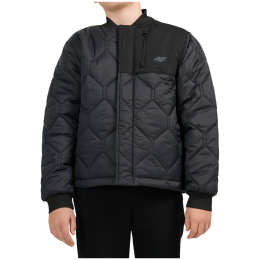 Kinder-Softshell-Jacke 4F Jacket M324 Deep Black schwarz Deep Black
