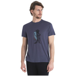 Herren-Funktionsshirt Icebreaker Men Merino Core SS Tee Waschbar Wandering grau Graphite