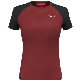 Damen-T-Shirt Salewa Pedroc Ptc Delta W T-Shirt rot 1571 - syrah/0910