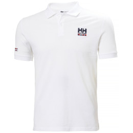 Herren T-Shirt Helly Hansen Messina Graphic Fitted Polo weiß 002 WHITE