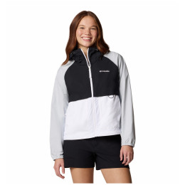 Damenjacke Columbia Spire Valley™ Windbreaker weiß White, Black, Cirrus Grey