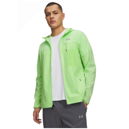 Herrenjacke Under Armour Velociti Pro Storm Jacket hellgrün Lumos Lime / / Reflective